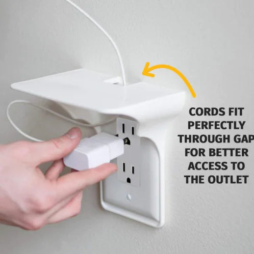 PlugNest™ Outlet Shelf Organizer (2-Pack)
